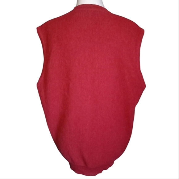 Zimmerli of Switzerland Women's Red 100% Alpaca Button Up Vest Size Large - Picture 2 of 9